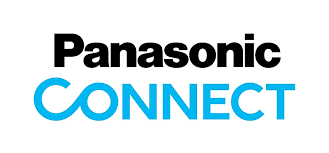 Logo with the text "Panasonic CONNECT" in black and blue, featuring a stylized infinity symbol within the word "CONNECT.
