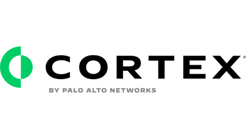 Cortex logo with green and black circular icon, bold "CORTEX" text, and "BY PALO ALTO NETWORKS" underneath in gray letters.