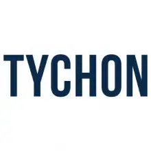 The image displays the word “TYCHON” in bold, uppercase, dark blue letters on a white background, evoking a sense of modernity and innovation—perfectly aligning with the advanced fields of Quantum technology and Crypto solutions.